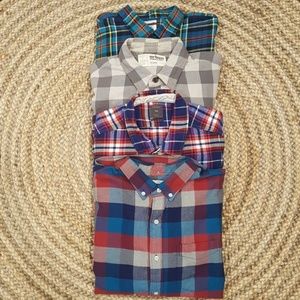 Lot Mens XL plaid shirts